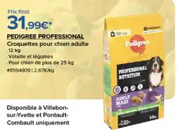 Costco PEDIGREE PROFESSIONAL Croquettes pour chien adulte offre