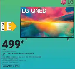 Intermarché Tv 65 qned 4k hd 7ea6b.aeu LG offre