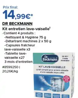 Costco DR BECKMANN Kit entretien lave-vaiselle' offre