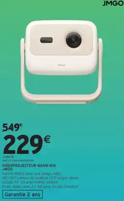 Intermarché Videoprojecteur nano nis jmgo offre