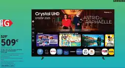 Intermarché Tv 65 led uhd crystal smart tv tu65u7025f SAMSUNG offre
