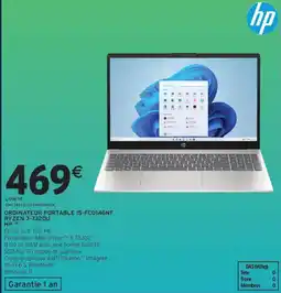 Intermarché Ordinateur portable 15-fc0146nf ryzen 3-7320u hp offre