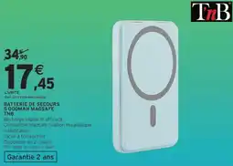 Intermarché Batterie de secours 5 000mah magsafe tnb offre
