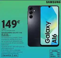 Intermarché Smartphone galaxy a16 4g 4/128 SAMSUNG offre