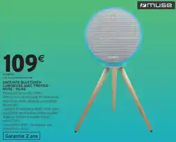 Intermarché Enceinte bluetooth lumineuse avec trepied muse ml-66 offre