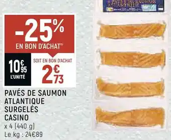 Spar Casino pavés de saumon atlantique surgelés offre