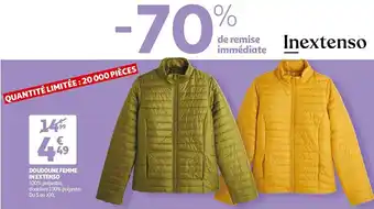Auchan In extenso doudoune femme offre