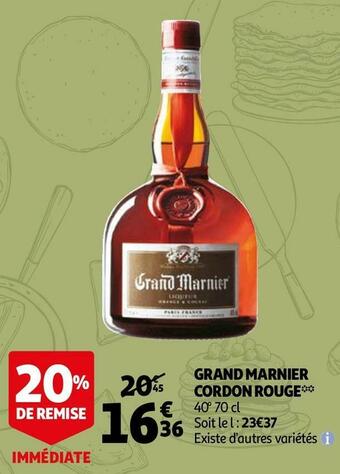 Auchan Grand marnier cordon rouge offre