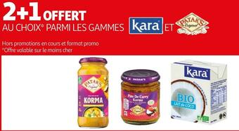 Auchan Kara / patak's bon plan parmi les gammes kara et patak's offre