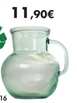 E.Leclerc Carafe avec stries en verre 100% recyclé offre