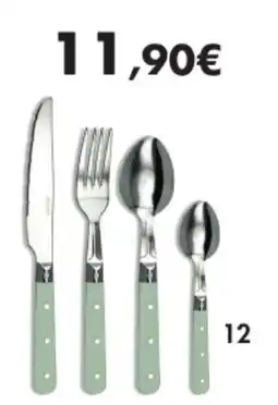E.Leclerc Ménagère 24 pièces troquet vert de gris offre
