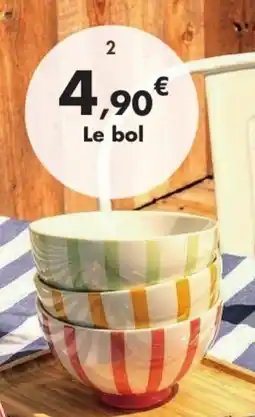 E.Leclerc Bol colorstrip 6 décors différents disponibles en faïence offre
