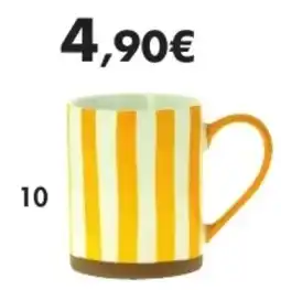 E.Leclerc Mug colorstrips 6 décors différents disponibles en faïence offre