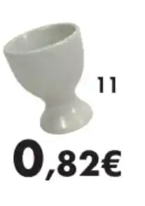E.Leclerc Coquetier blanc en porcelaine offre