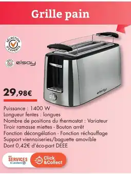 E.Leclerc Grille pain offre