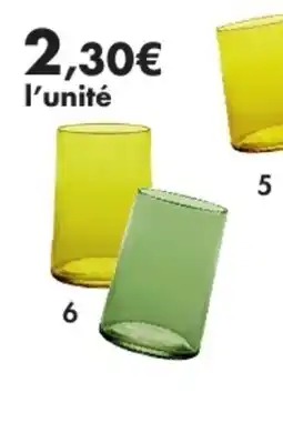 E.Leclerc Gobelets haut à l'unité en verre offre