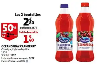 Auchan Ocean spray ocean spray cranberry offre