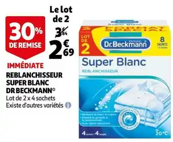 Auchan Dr beckmann reblanchisseur super blanc* offre