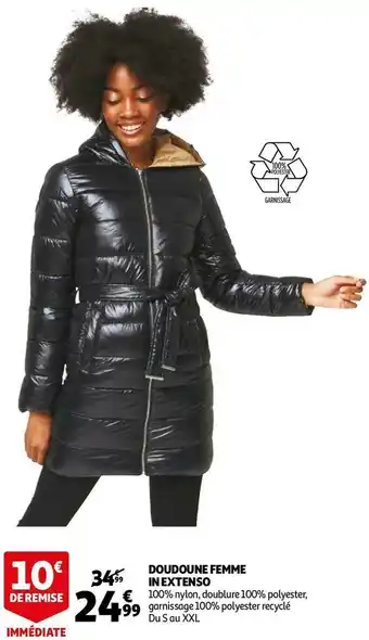 Auchan In extenso doudoune femme offre