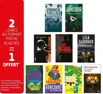 Auchan Livres au format poche offre