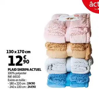 Actuel plaid sherpa
