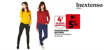 Auchan In extenso pantalon femme offre