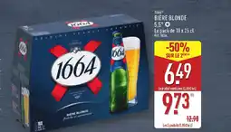ALDI 1664 Biere blonde offre