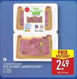 ALDI LA CUISINE DES SAVEURS Pâté en croûte jambon pistache offre