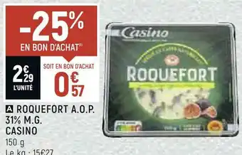 Spar Casino roquefort a.o.p. 31% m.g. offre