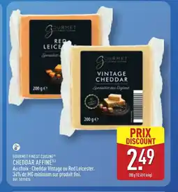 ALDI GOURMET FINEST CUISINE Cheddar affiné offre