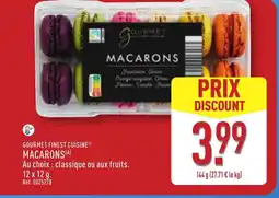 ALDI GOURMET FINEST CUISINE Macarons offre