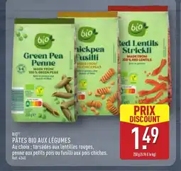 ALDI BIO Pâtes bio aux légumes offre