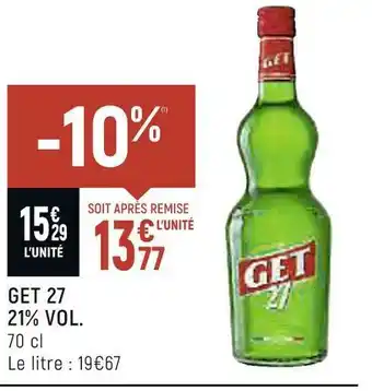 Spar Get get 27 21% vol. offre