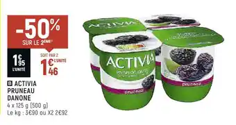 Spar Danone activia pruneau offre