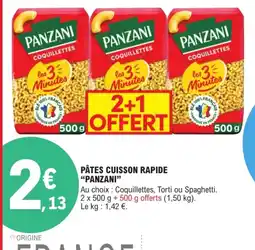 E.Leclerc PANZANI Pâtes cuisson rapide offre