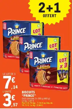 E.Leclerc PRINCE Biscuits offre