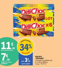 E.Leclerc DÉLICHOC biscuits offre