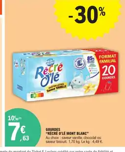 E.Leclerc RÉCRÉ O'LÉ MONT BLANC Gourdes offre