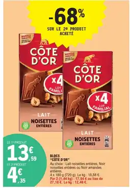 E.Leclerc CÔTE D'OR Blocs offre