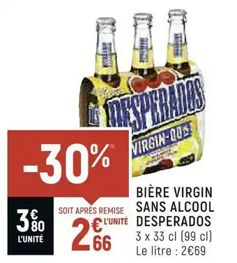 Spar Desperados bière virgin sans alcool offre