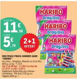 E.Leclerc HARIBO Multipack pinata summer game offre