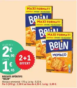 E.Leclerc BELIN Biscuits apéritifs offre