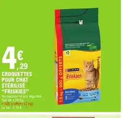 E.Leclerc FRISKIES Croquettes pour chat stérilisé offre