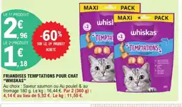 E.Leclerc WHISKAS Friandises temptations pour chat offre