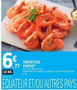 E.Leclerc Crevettes cuites offre