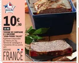 E.Leclerc JEAN-PIERRE TALLEC Terrine de campagne à l'ancienne offre