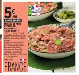 E.Leclerc JEAN BRIENT Museau de porc pétales en vinaigrette offre
