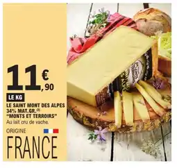 E.Leclerc MONT ET TERROIR Le saint mont des alpes 34% mat.gr. offre