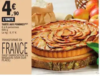 E.Leclerc Tarte aux pommes offre