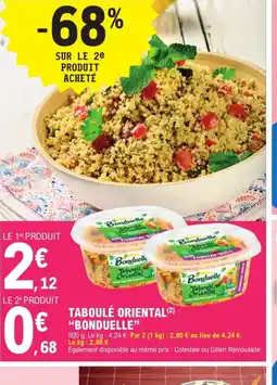 E.Leclerc BONDUELLE Taboulé oriental offre